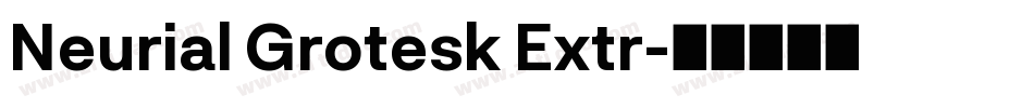 Neurial Grotesk Extr字体转换